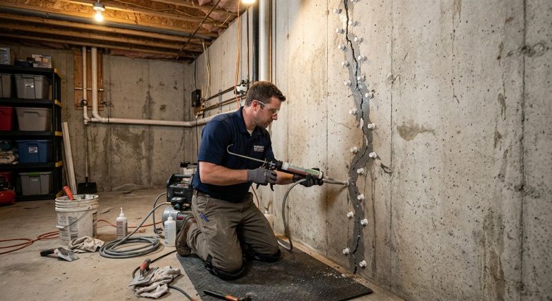 Basement Crack Repair in Fort Mill, SC