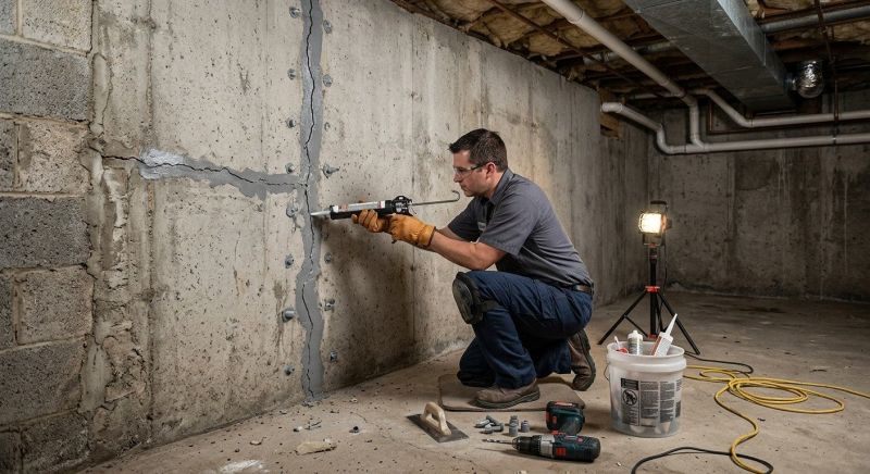 Basement Crack Repair in Fort Mill, SC