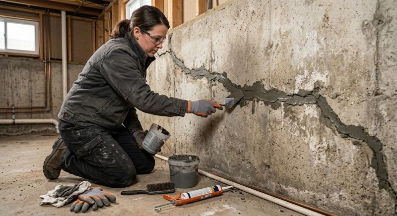 Cracked Basement Floor Repair in Fort Mill, SC