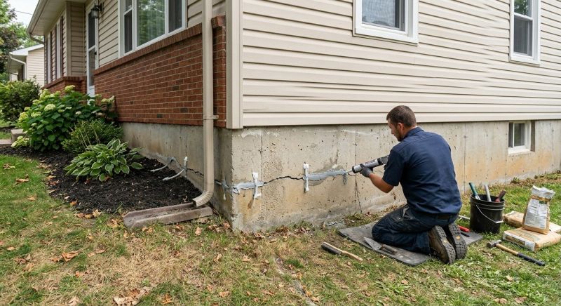 Cracked Foundation Repair in Clover, SC