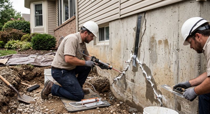 Cracked Foundation Repair in Edgemoor, SC