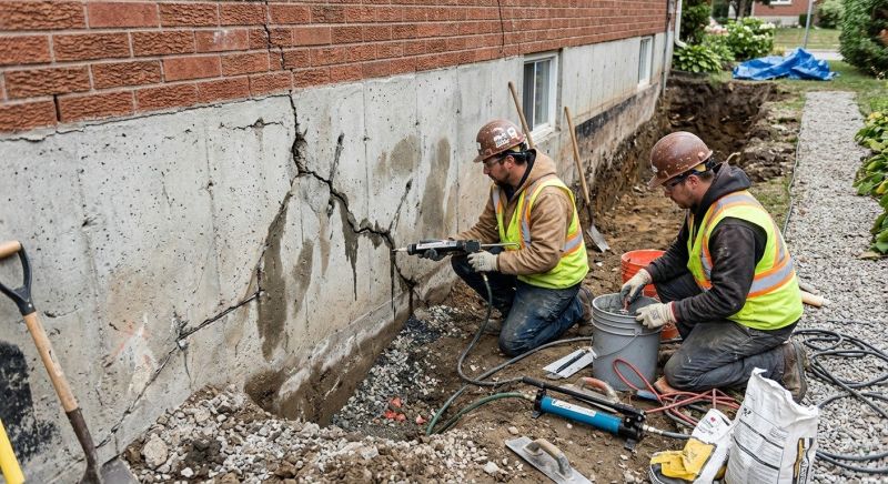 Cracked Foundation Repair in Monroe, NC