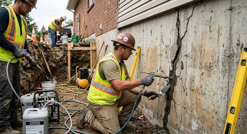 Cracked Foundation Repair in Monroe, NC
