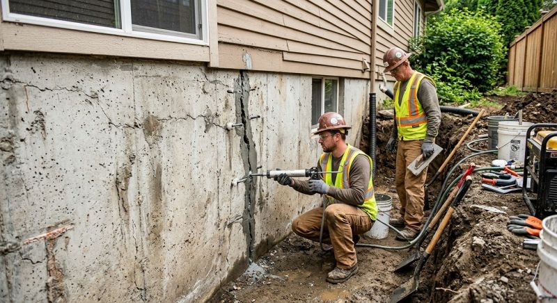 Cracked Foundation Repair in Waxhaw, NC