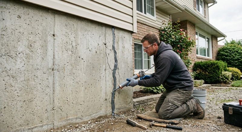 Foundation Crack Sealing in Fort Mill, SC