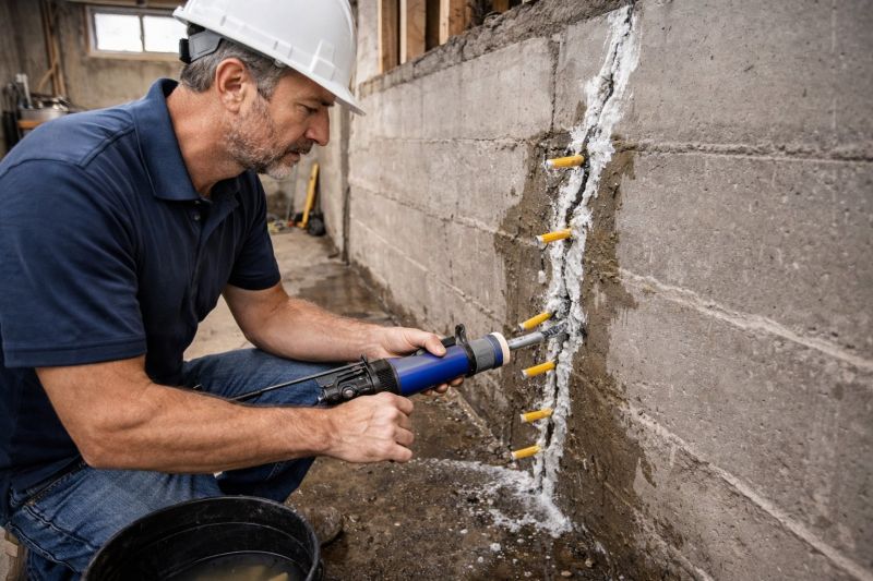 Foundation Crack Sealing in Fort Mill, SC