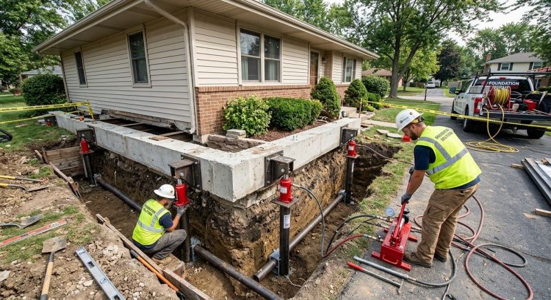 Foundation Jacking in Mecklenburg County, NC