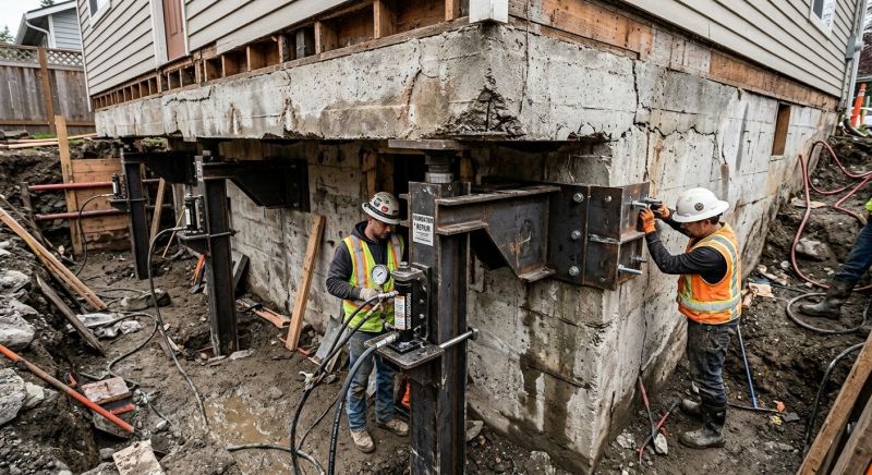 Foundation Lifting in Mount Holly, NC