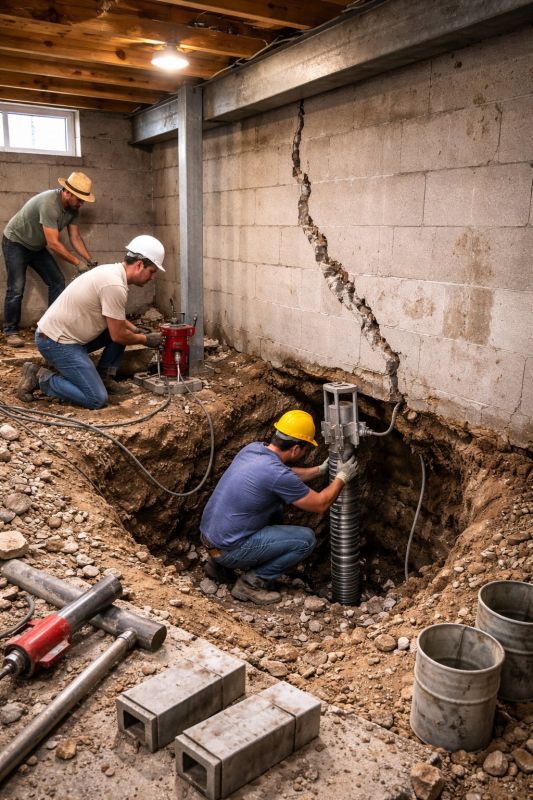 Foundation Structural Repair in Clover, SC