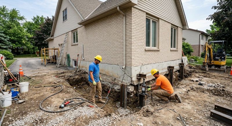 Helical Piers Installation in Fort Mill, SC