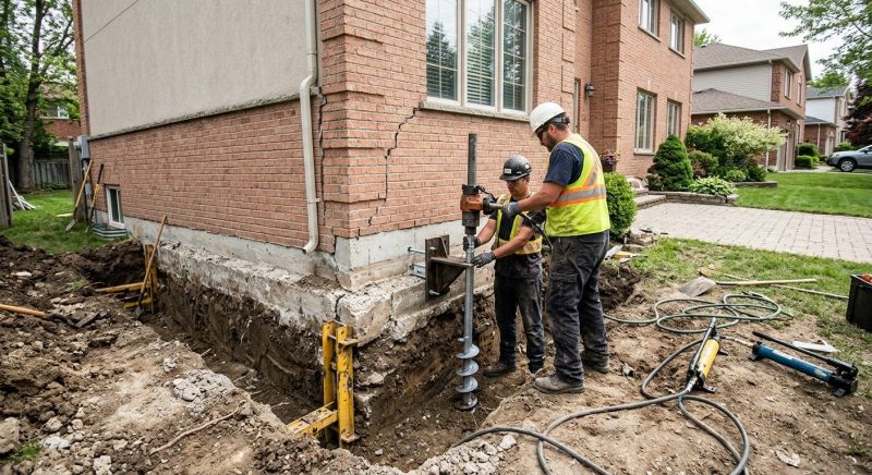 Sinking Foundation Repair in Clover, SC
