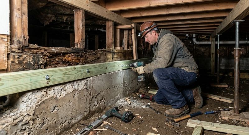 Sinking Foundation Repair in Dallas, NC