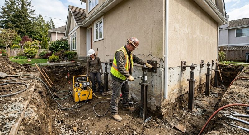 Sinking Foundation Repair in Fort Mill, SC