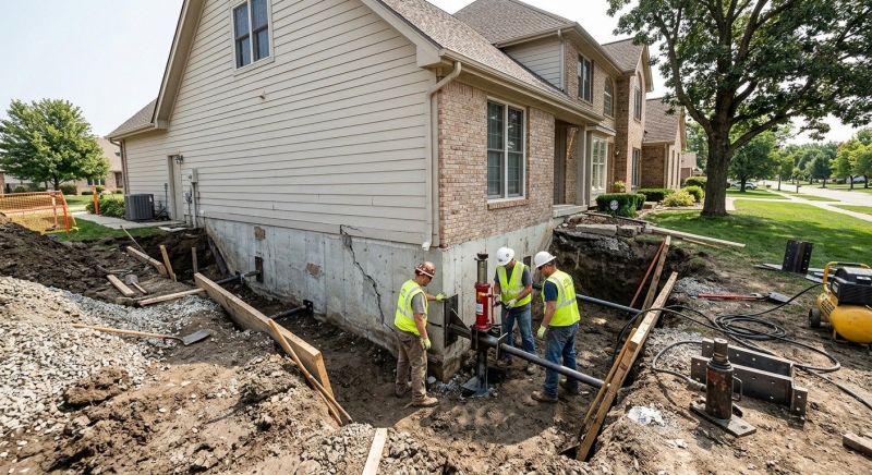 Sinking Foundation Repair in Mount Holly, NC